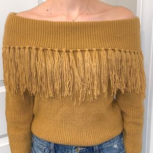 Off the shoulder sweater